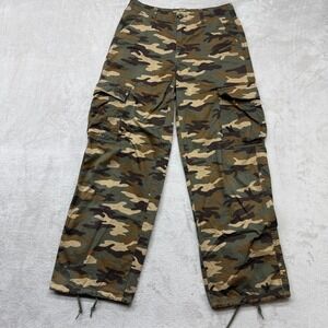 Levi's Pants Women's 27 '94 Baggy Cargo Green Camo Woodland Utility Streetwear